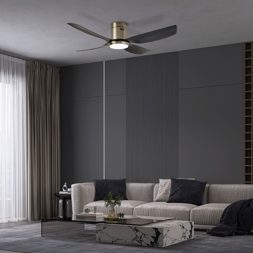 Immax NEO 07282L - LED+CCT Dimmbarer Deckenventilator PURE LED/24W/230V 3000/4000/6000K Wi-Fi Tuya + Fernbedienung