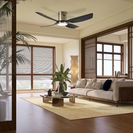 Immax NEO 07282L - LED+CCT Dimmbarer Deckenventilator PURE LED/24W/230V 3000/4000/6000K Wi-Fi Tuya + Fernbedienung