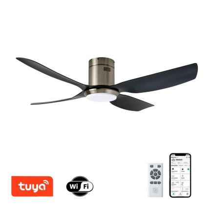 Immax NEO 07282L - LED+CCT Dimmbarer Deckenventilator PURE LED/24W/230V 3000/4000/6000K Wi-Fi Tuya + Fernbedienung
