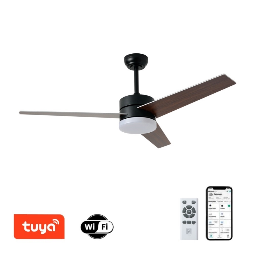 Immax NEO 07285L - LED+CCT Dimmbarer Deckenventilator VARIABLE LED/24W/230V 3000/4000/6000K Wi-Fi Tuya + Fernbedienung