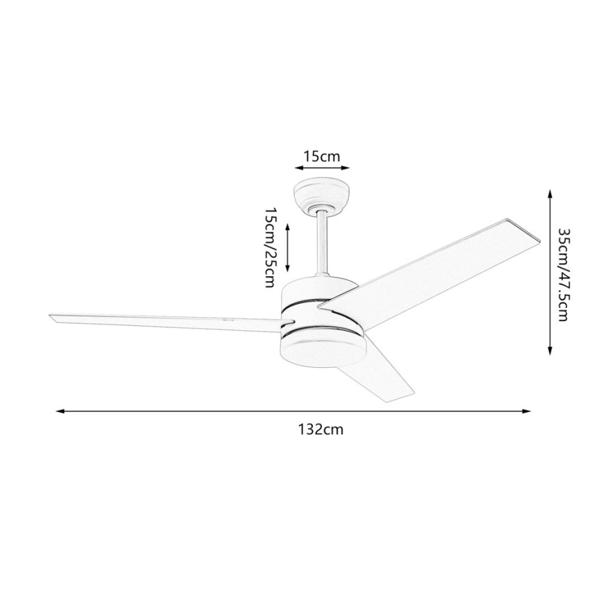 Immax NEO 07285L - LED+CCT Dimmbarer Deckenventilator VARIABLE LED/24W/230V 3000/4000/6000K Wi-Fi Tuya + Fernbedienung