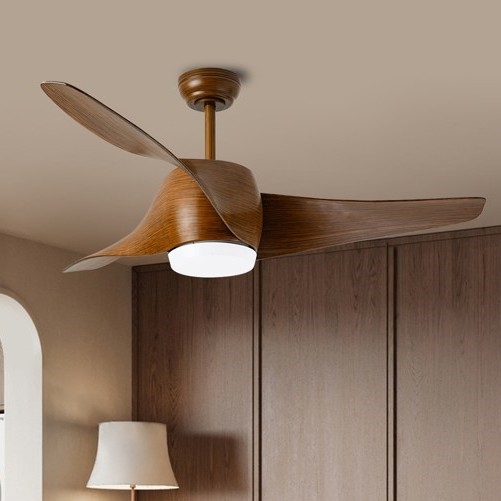 Immax NEO 07286L - Dimmbarer LED-Deckenventilator WAVE LED/18W/230V Wi-Fi Tuya braun + Fernbedienung