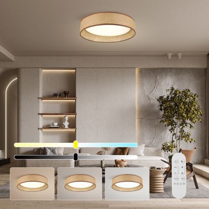 Immax NEO 07288L - LED+CCT, dimmbare Deckenleuchte LONA LED/36W/230V 3000-6000K Wi-Fi Tuya Ø 45,5 cm + Fernbedienung