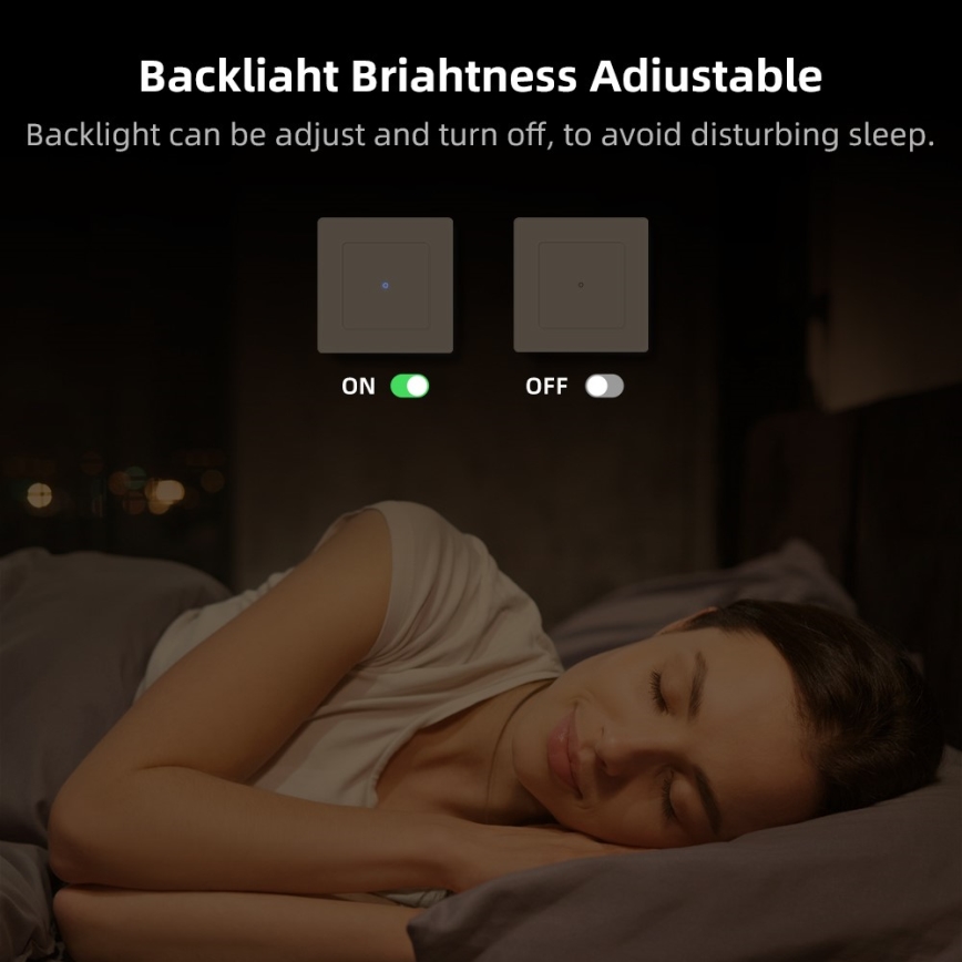 Immax NEO 07538L - 1-Tasten-SMART-Schalter 230 V Wi‑Fi (Tuya)