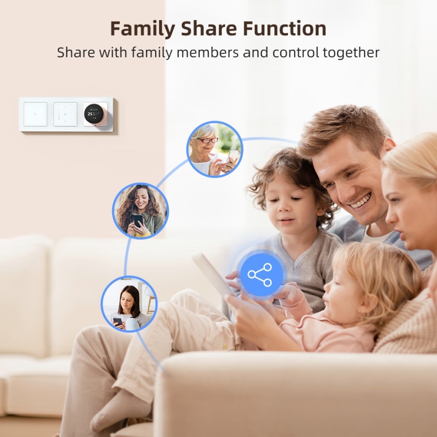 Immax NEO 07540L - Intelligenter Schalter zur Steuerung von Jalousien und Rollläden, 230 V, Wi‑Fi (Tuya)