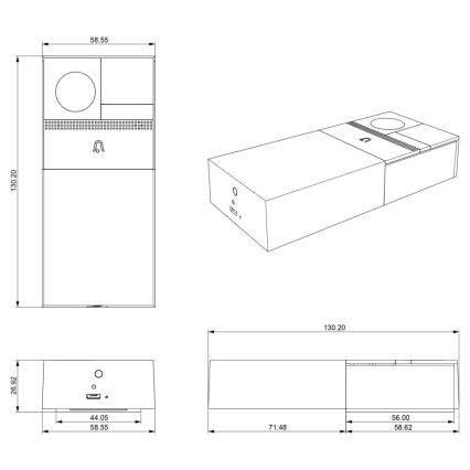 Immax NEO 07728L - Video-Türklingel NEO LITE Smart 3x AA Wi-Fi Tuya IP54