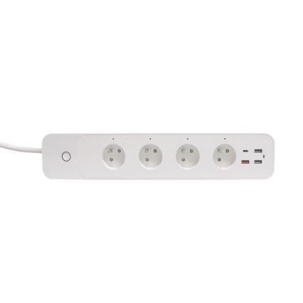 Immax NEO 07771L - Verlängerungskabel NEO LITE Smart 4AC+3xUSB+1xUSB C Wi-Fi Tuya