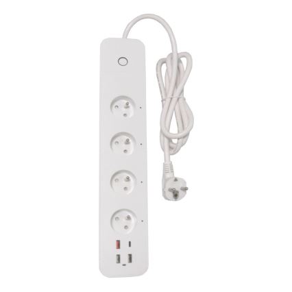 Immax NEO 07771L - Verlängerungskabel NEO LITE Smart 4AC+3xUSB+1xUSB C Wi-Fi Tuya