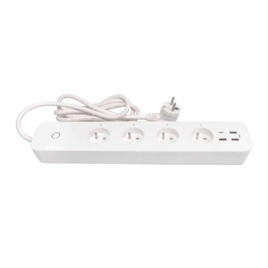 Immax NEO 07771L - Verlängerungskabel NEO LITE Smart 4AC+3xUSB+1xUSB C Wi-Fi Tuya