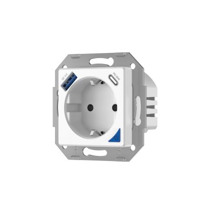 Immax NEO 07801L - Intelligente Steckdose 16A/230V + 1x USB-A + 1x USB-C Tuya SCHUKO