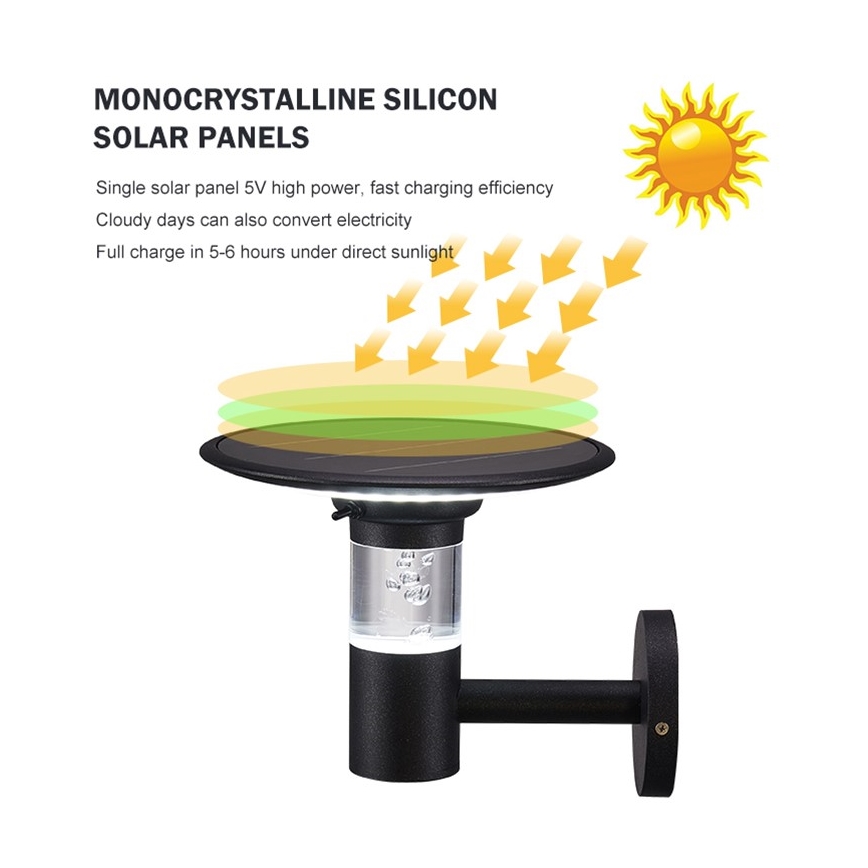 Immax NEO 07907L - LED RGB+CW/W dimmbare Solar-Wandleuchte BUBBLES LED/2W/5,5V IP54 Tuya 4000 mAh