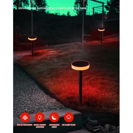 Immax NEO 07910L - LED RGB dimmbares Solarlampe mit Sensor NEO LITE LED/1W/5V rund IP54 Tuya 1300 mAh