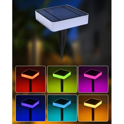 Immax NEO 07911L - LED RGB dimmbares Solarleuchte mit Sensor NEO LITE LED/1W/5V eckig IP54 Tuya 1300 mAh