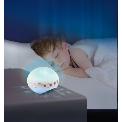 Infantino - Mobile mit Melodie 3in1 für das Babybett, 3xAAA, blau