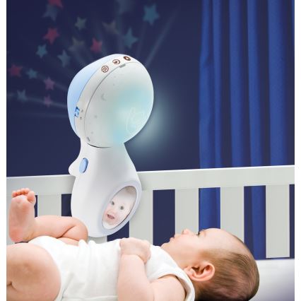 Infantino - Mobile mit Melodie 3in1 für das Babybett, 3xAAA, blau