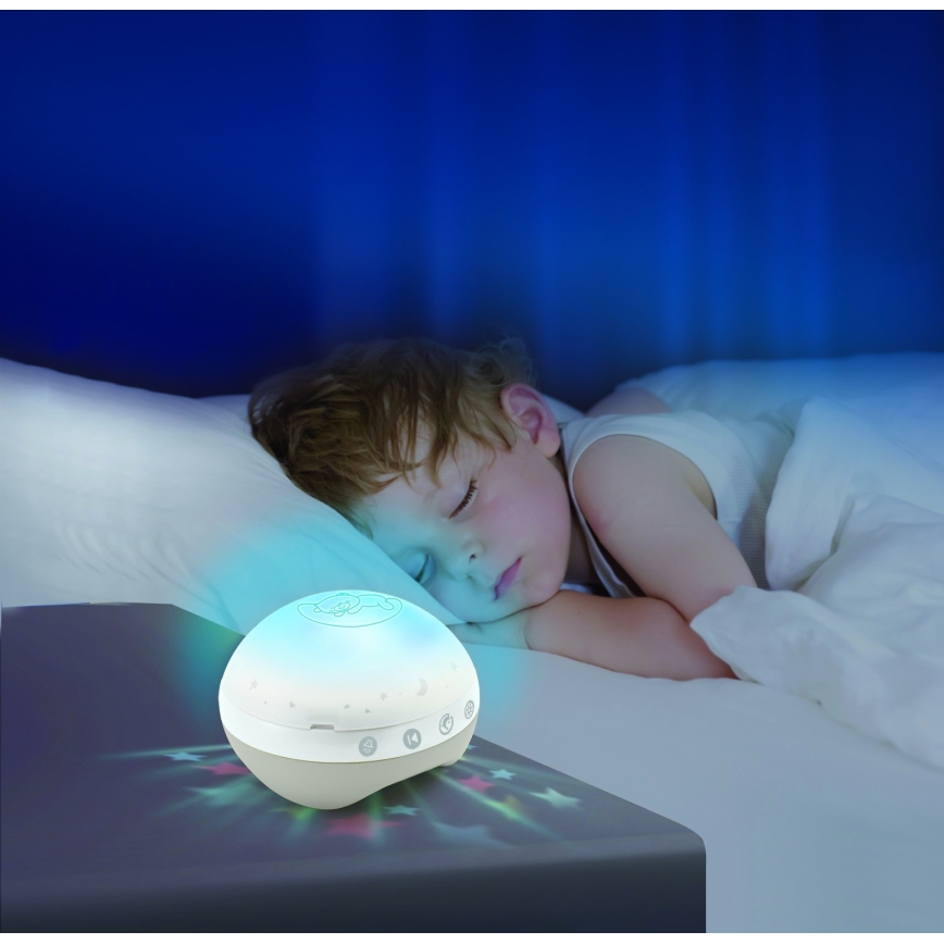 Infantino - Mobile mit Melodie 3in1 für das Babybett 3xAAA Braun