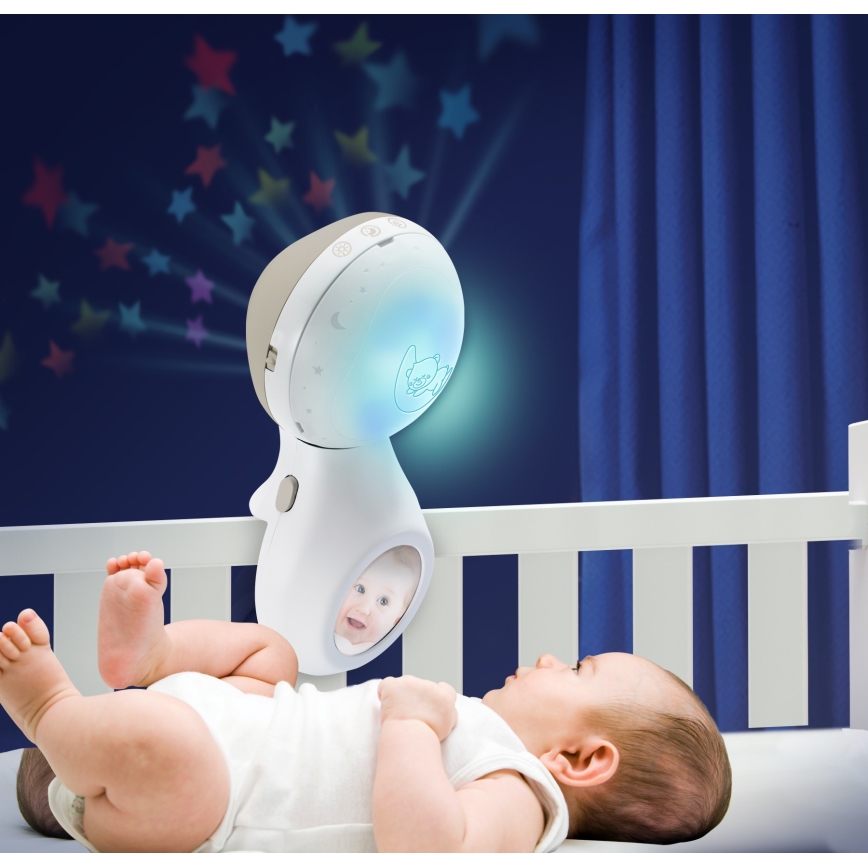 Infantino - Mobile mit Melodie 3in1 für das Babybett 3xAAA Braun