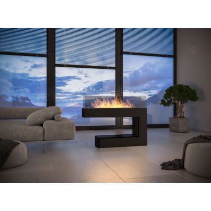 InFire - BIO-Kamin 110x92 cm 3 kW schwarz