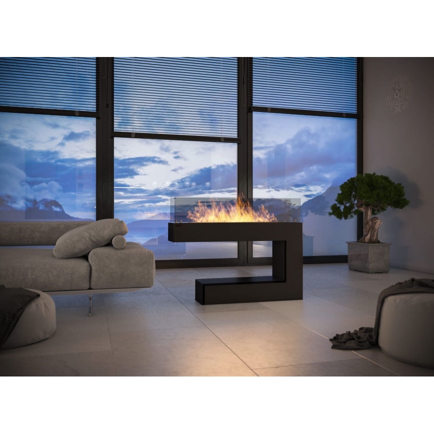 InFire - BIO-Kamin 110x92 cm 3 kW schwarz