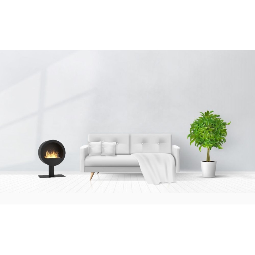 InFire - BIO-Kamin d. 70 cm 3kW schwarz