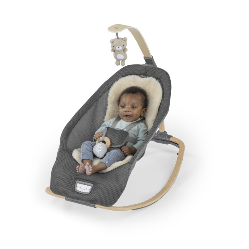 Ingenuity - Kinderwippe mit Vibration und Melodie EVERY SEASON WESLEY 3xC grau