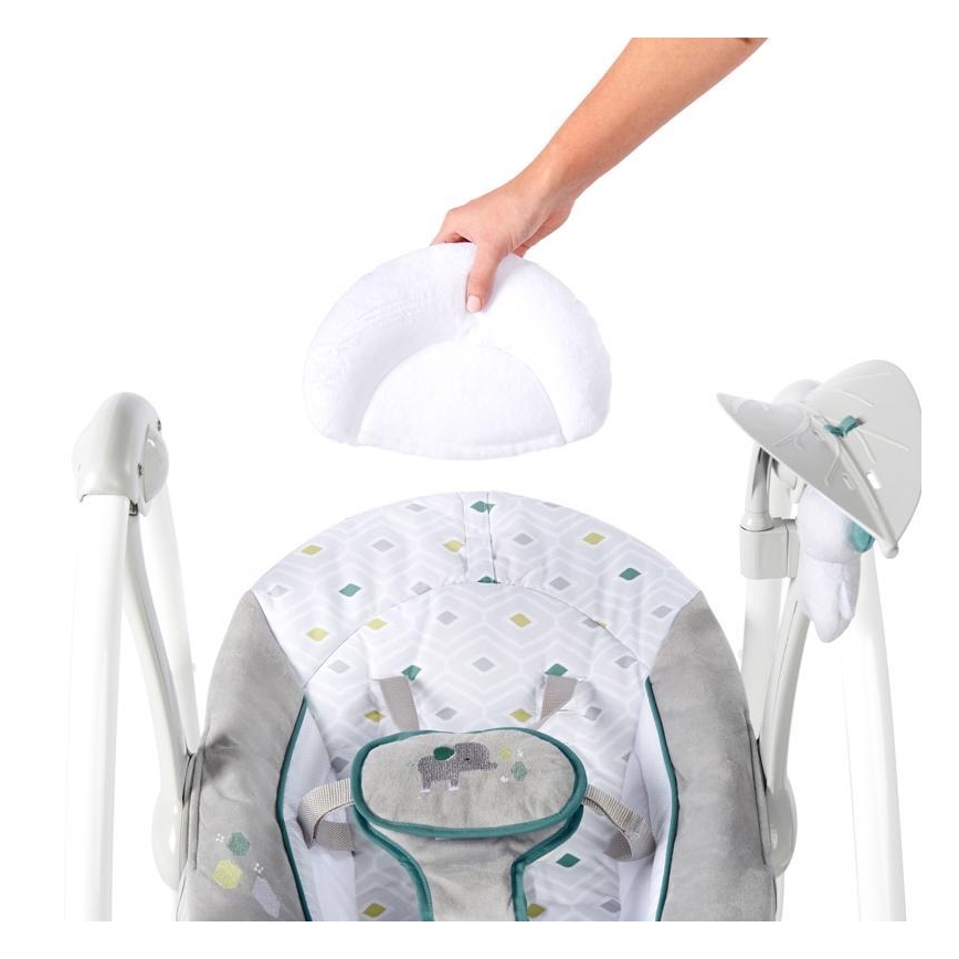 Ingenuity - Kinderwippe mit Vibration und Melodie 2in1 NASH 4xLR20
