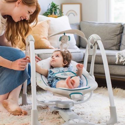 Ingenuity - Kinderwippe mit Vibration und Melodie 2in1 NASH 4xLR20