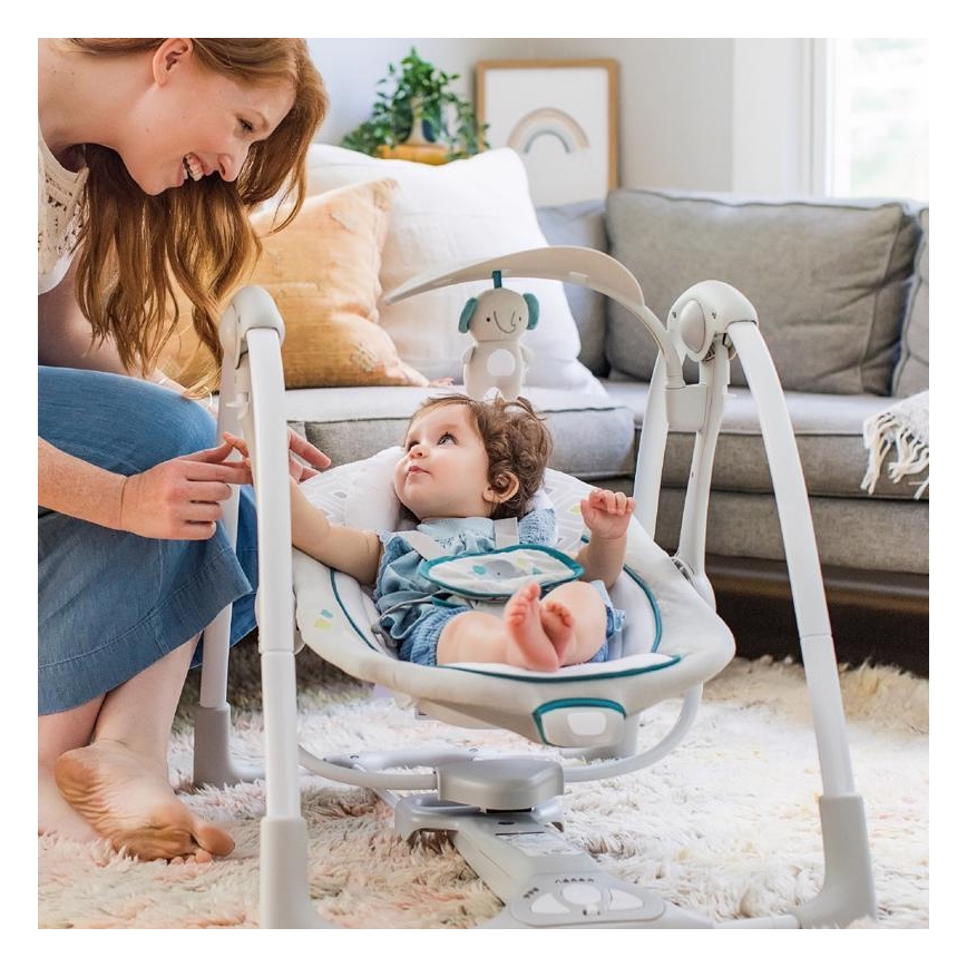 Ingenuity - Kinderwippe mit Vibration und Melodie 2in1 NASH 4xLR20