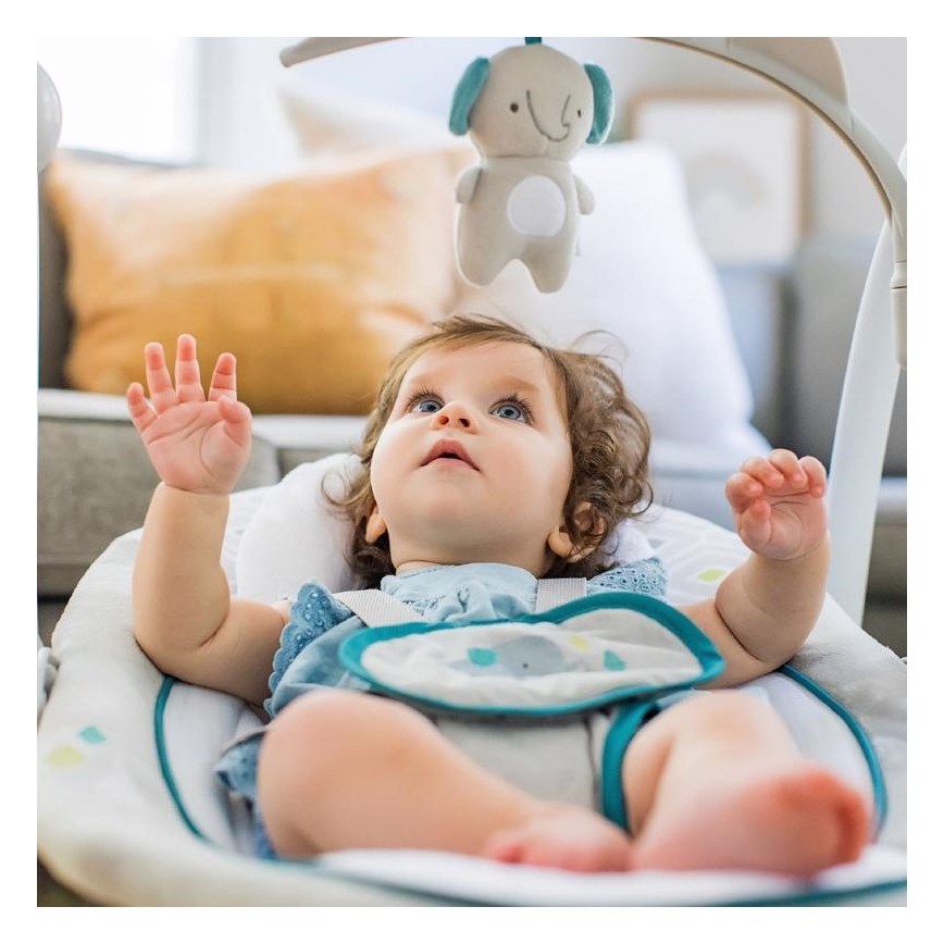 Ingenuity - Kinderwippe mit Vibration und Melodie 2in1 NASH 4xLR20