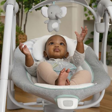 Ingenuity - Kinderwippe mit Vibration und Melodie 2in1 SWELL 4xD + 1xC