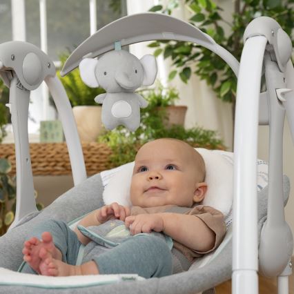 Ingenuity - Kinderwippe mit Vibration und Melodie 2in1 SWELL 4xD + 1xC
