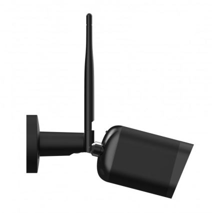 Intelligente Außenkamera mit Full HD 1080p Sensor 12V IP65 Wi-Fi Tuya Schwarz