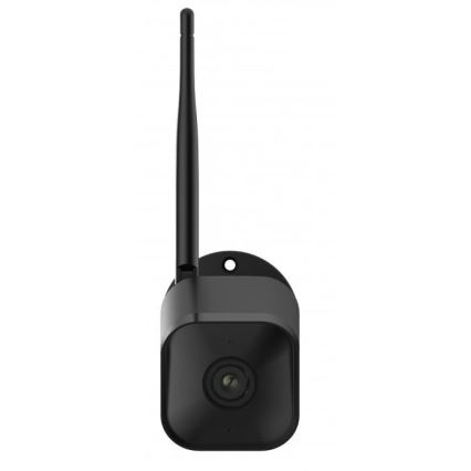 Intelligente Außenkamera mit Full HD 1080p Sensor 12V IP65 Wi-Fi Tuya Schwarz