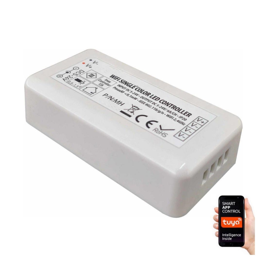 Intelligente Fernbedienung für einfarbige LED-Streifen 5-24V Wi-Fi Tuya