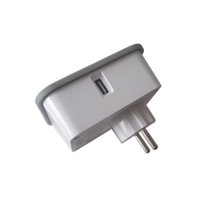 Intelligente Steckdose mit Verbrauchsmessung 3680W/230V + 2x USB/12W/5V Wi-Fi
