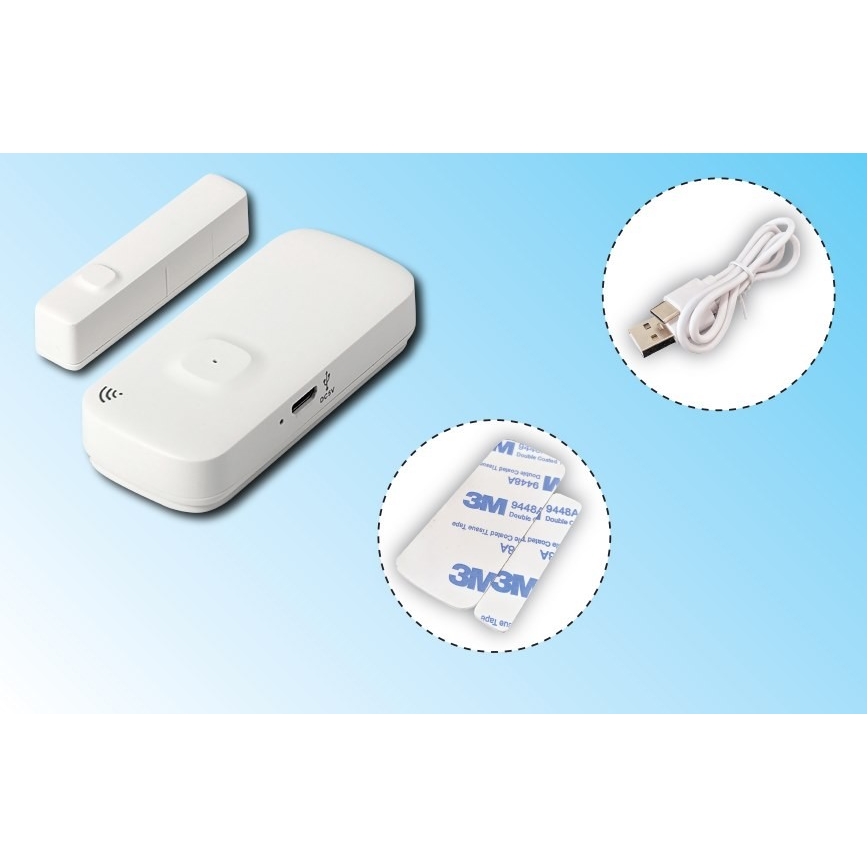 Intelligenter Fenster- und Türsensor 3,7V 500 mAh Wi-Fi Tuya
