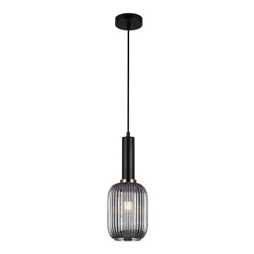 ITALUX - Hängeleuchte auf Kabel ANTIOLA 1xE27/40W/230V Ø 15 cm schwarz