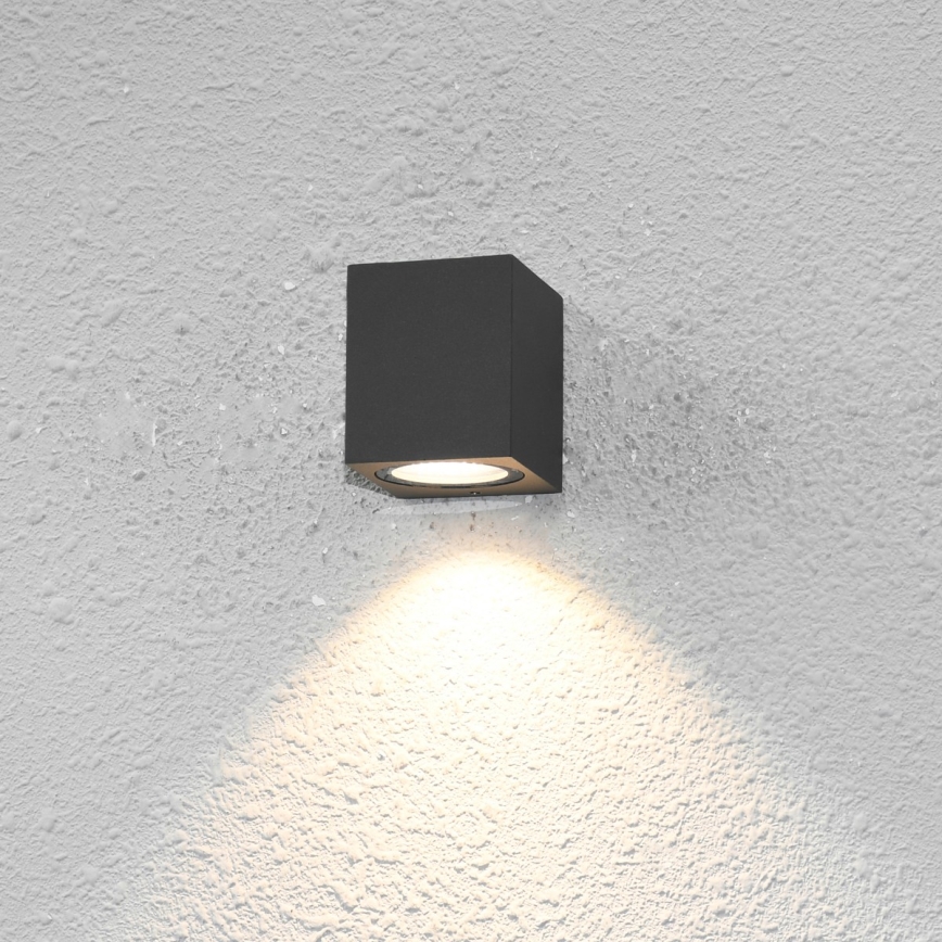 ITALUX - Außenwandleuchte GENTA 1xGU10/40W/230V IP54 8 cm