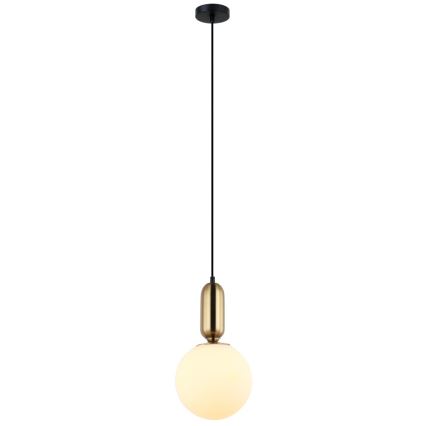 ITALUX - Hängeleuchte auf Kabel ALDEVA 1xE27/40W/230V Ø 20 cm schwarz/bronze