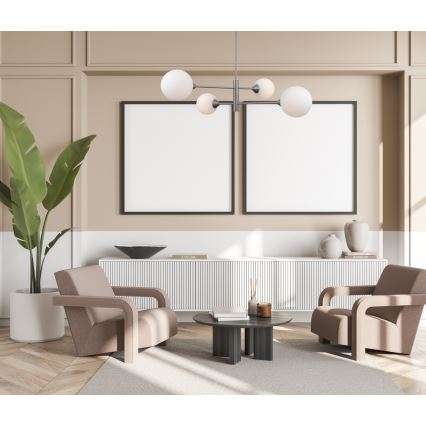 ITALUX - Deckenleuchte auf Stange EVORA 4xG9/5W/230V Nickel