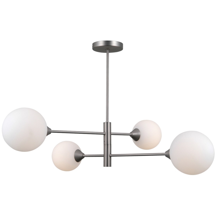 ITALUX - Deckenleuchte auf Stange EVORA 4xG9/5W/230V Nickel