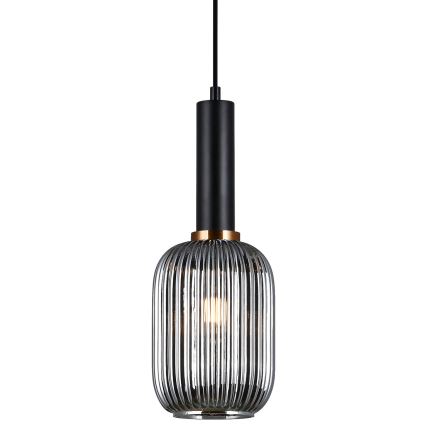 ITALUX - Hängeleuchte auf Kabel ANTIOLA 1xE27/40W/230V Ø 15 cm schwarz