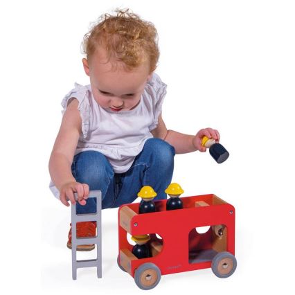 Janod - Holz-Feuerwehrwagen BOLID