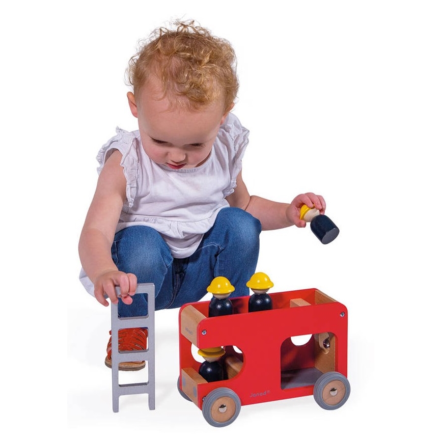 Janod - Holz-Feuerwehrwagen BOLID