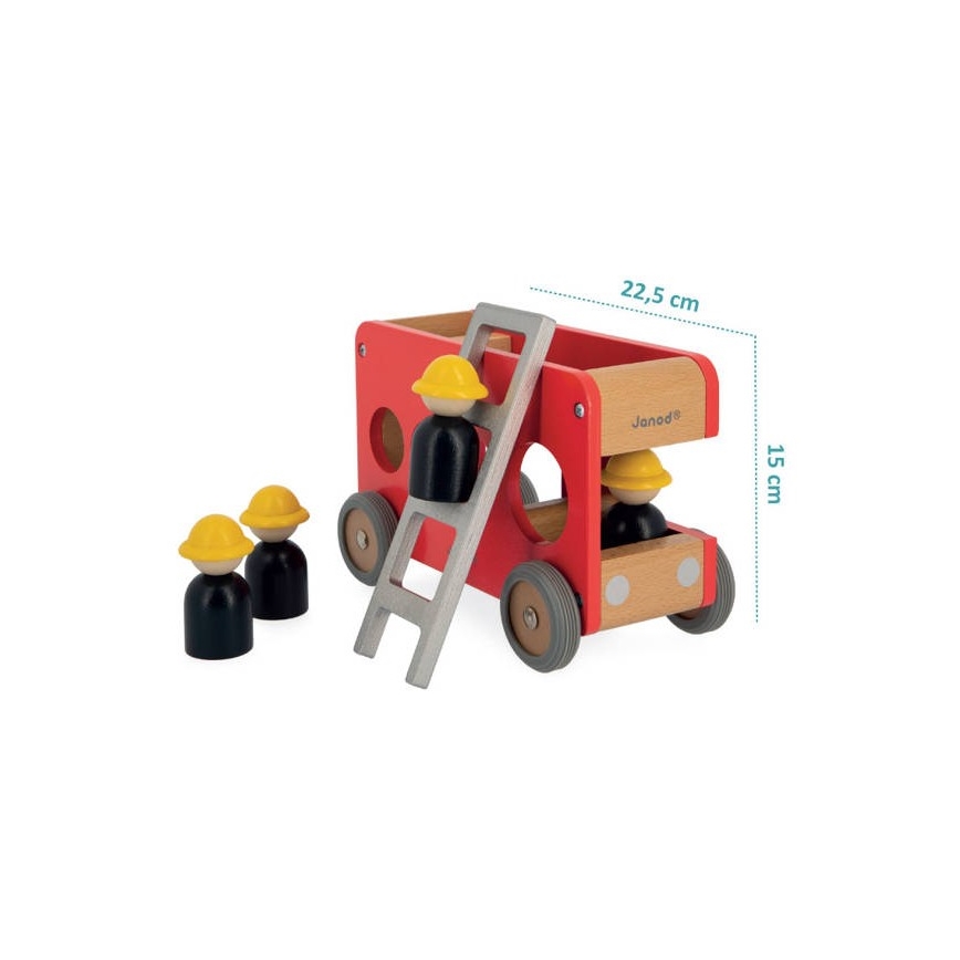 Janod - Holz-Feuerwehrwagen BOLID