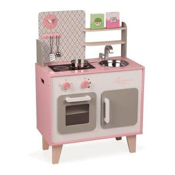 Janod - Holz-Küche MACARON rosa
