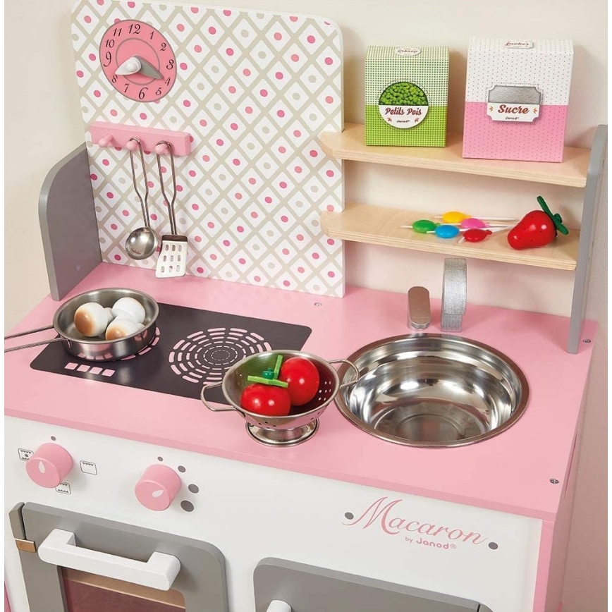 Janod - Holz-Küche MACARON rosa