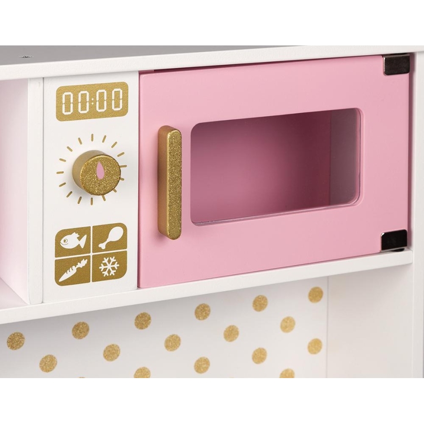 Janod - Holz-Küche mit LED-Kochfeld CANDY CHIC