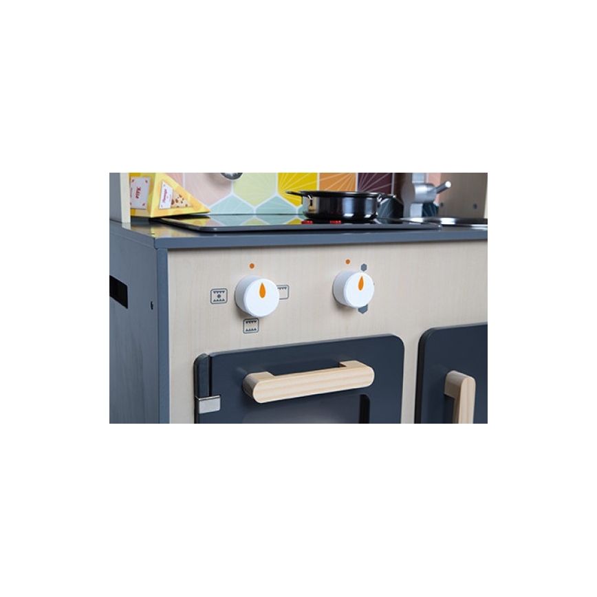 Janod - Holz-Küche mit LED-Kochfeld MOZAIC 2xLR6