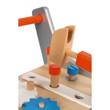 Janod - Holzlauflernwagen mit Werkzeug BRICOKIDS